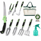13-Piece Gardening Tool Set – Heavy Duty Hand Tools Kit with Storage Bag